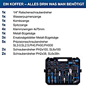 Scheppach Werkzeugkoffer WZK169 (169 -tlg., Kunststoff) | BAUHAUS