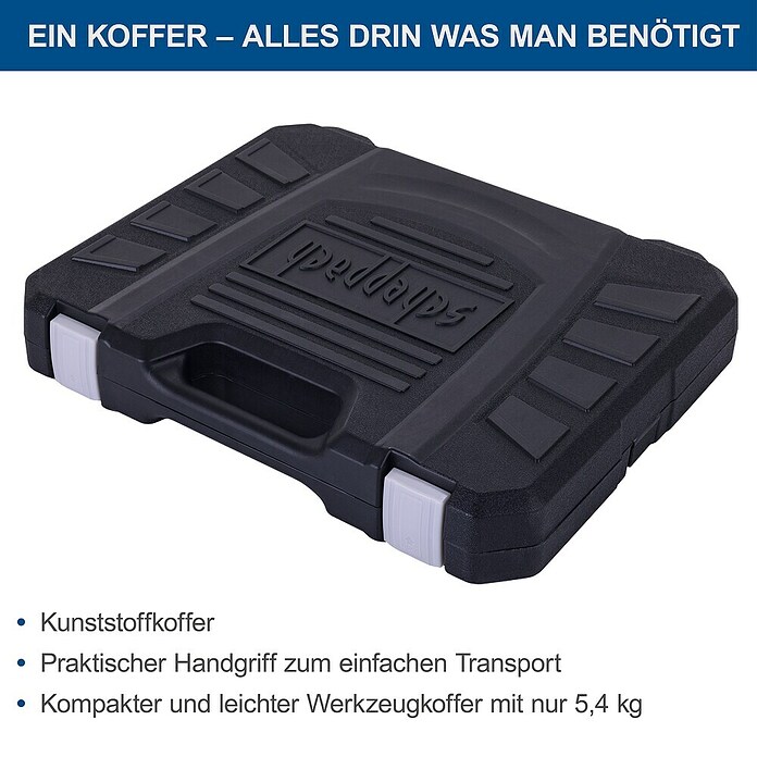 Scheppach Werkzeugkoffer WZK169 (169 -tlg., Kunststoff) | BAUHAUS