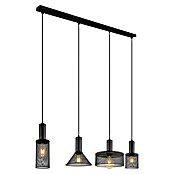 Globo Pendelleuchte Jedd (60 W, L x B x H: 1 100 x 250 x 1 200 mm, Schwarz, E27) | BAUHAUS