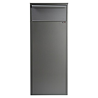 Allux Paketbox 800 (L x B x H: 280 x 390 x 980 mm, Anthrazit, Stahl, Paketfach, Entnahme: Hinten)