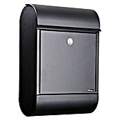 Allux Standbriefkasten 8900 (L x B x H: 160 x 340 x 500 mm, Schwarz, Stahl) | BAUHAUS