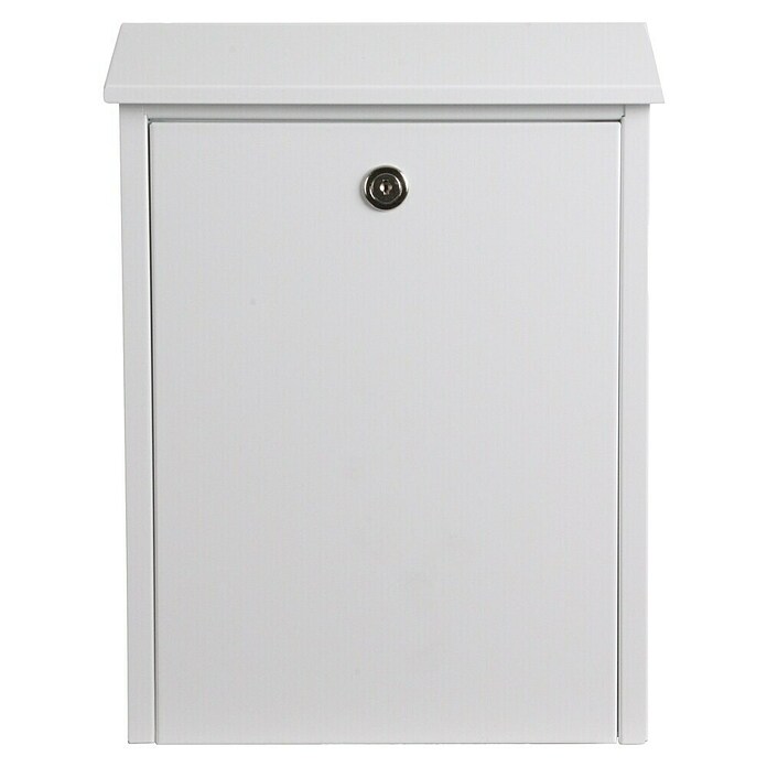 Allux Briefkasten 200 (L x B x H: 140 x 280 x 390 mm, Weiß, Stahl) | BAUHAUS