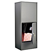 Allux Paketbox 800 (L x B x H: 280 x 390 x 980 mm, Anthrazit, Stahl, Paketfach, Entnahme: Hinten) | BAUHAUS
