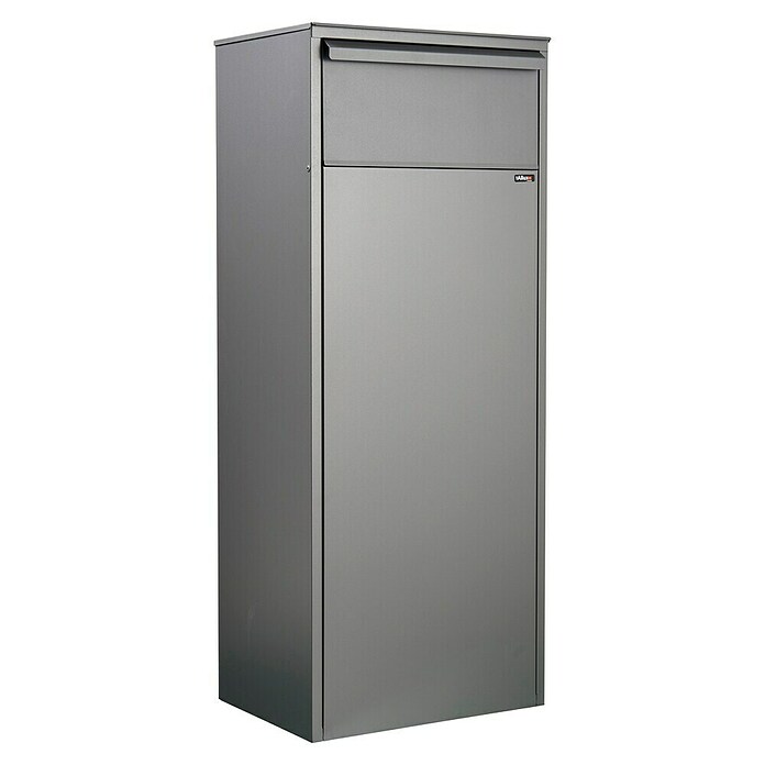 Allux Paketbox 800 (L x B x H: 280 x 390 x 980 mm, Anthrazit, Stahl, Paketfach, Entnahme: Hinten) | BAUHAUS