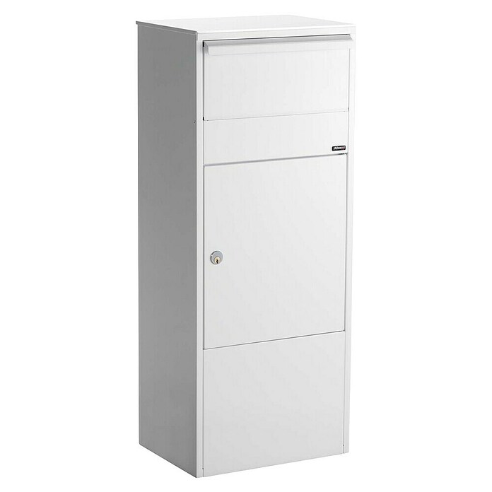 Allux Paketbox 800 (L x B x H: 280 x 390 x 980 mm, Weiß, Stahl, Entnahme: Vorne) | BAUHAUS