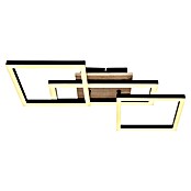 Globo LED-Deckenleuchte Bossy (24 W, L x B x H: 700 x 310 x 120 mm, Schwarz/Braun, Warmweiß) | BAUHAUS
