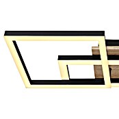 Globo LED-Deckenleuchte Bossy (24 W, L x B x H: 700 x 310 x 120 mm, Schwarz/Braun, Warmweiß) | BAUHAUS