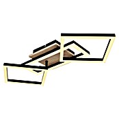Globo LED-Deckenleuchte Bossy (24 W, L x B x H: 700 x 310 x 120 mm, Schwarz/Braun, Warmweiß) | BAUHAUS