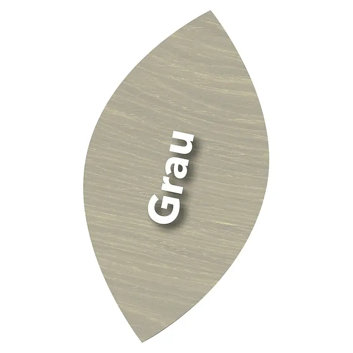 Ultra Nature BIO Hartöl - Grau, 0,25 l - Grau: Muster einer Holzplatte in Grau mit der Aufschrift "Grau" in Weiß. Ideal für Möbel oder zur Dekoration von Innenräumen mit moderner Optik.
