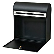 Allux Briefkasten KS200 (L x B x H: 170 x 400 x 445 mm, Schwarz, Stahl, Namensschild) | BAUHAUS