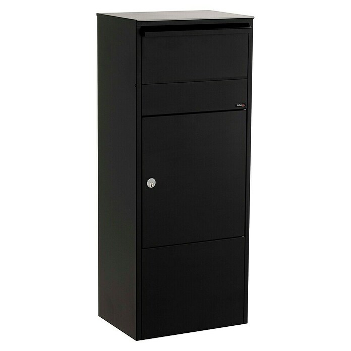 Allux Paketbox 800 (L x B x H: 280 x 390 x 980 mm, Schwarz, Stahl, Paketfach, Entnahme: Vorne) | BAUHAUS