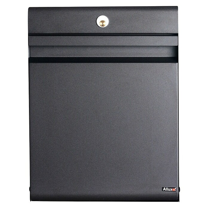 Allux Standbriefkasten Holscher (L x B x H: 175 x 370 x 480 mm, Schwarz, Stahl) | BAUHAUS