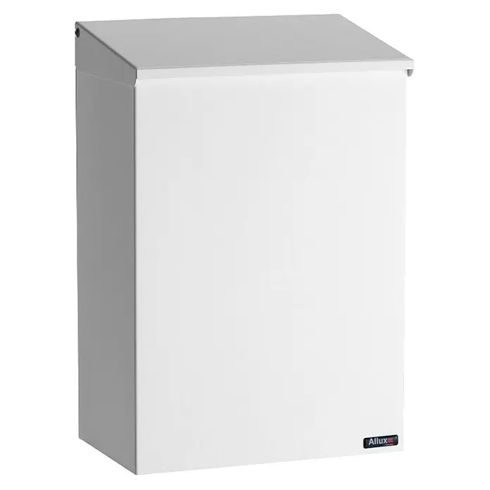 Allux Briefkasten 100 - L x B x H: 155 x 260 x 390 mm, Weiß, Stahl - Bild eines weißen Allux Briefkastens. Der Allux Briefkasten ist wetterfest und bietet ausreichend Platz für Ihre Post.