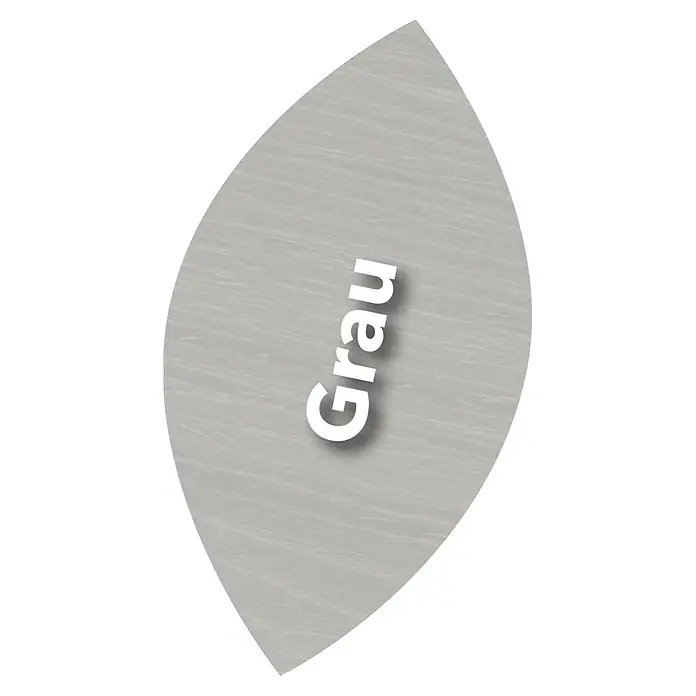 Ultra Nature BIO Lacklasur - Grau, 375 ml, Seidenglänzend - Abbildung einer grauen Farbpalette mit dem Wort „Grau“, die die subtile Eleganz und Vielseitigkeit der Farbe für Designanwendungen hervorhebt.