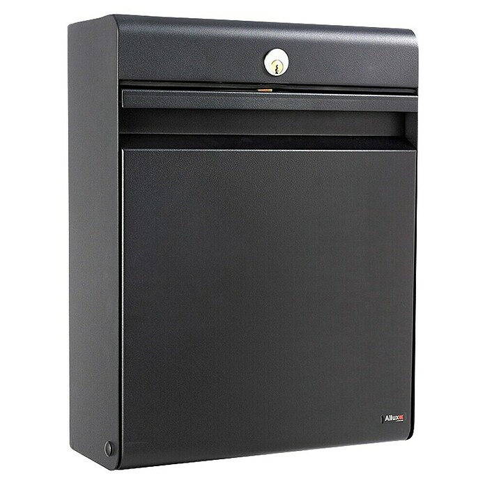 Allux Standbriefkasten Holscher (L x B x H: 175 x 370 x 480 mm, Schwarz, Stahl) | BAUHAUS