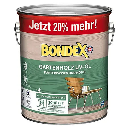 Bondex  UV-Schutz-Öl Gartenholz UV-Öl +20 % mehr