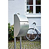 Allux Briefkasten 7000 (L x B x H: 195 x 320 x 510 mm, Silber, Stahl) | BAUHAUS