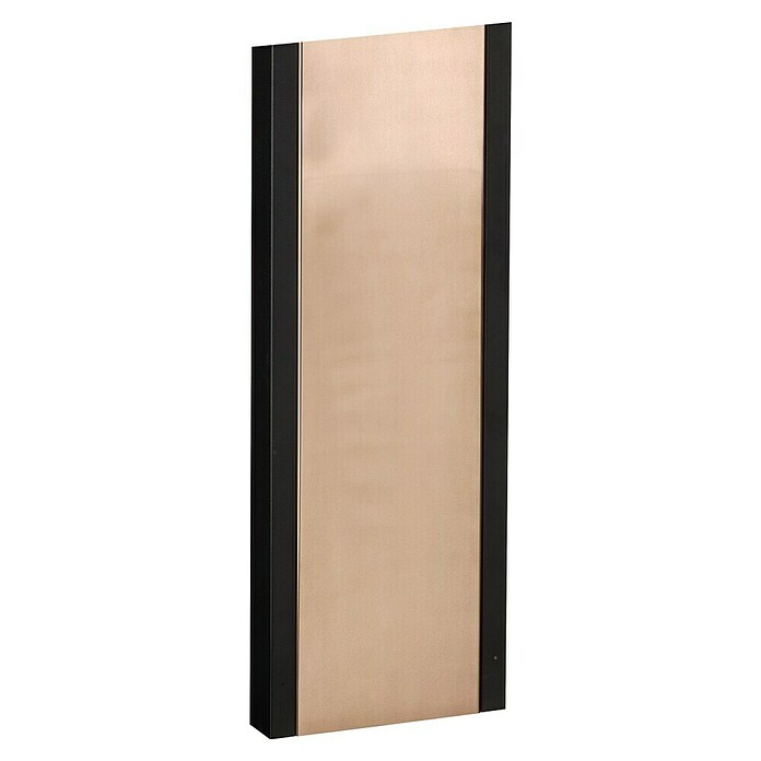 Allux Briefkastenständer 1001 (L x B x H: 55 x 225 x 1 650 mm, Schwarz / Kupfer, Stahl) | BAUHAUS