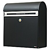 Allux Briefkasten KS200 (L x B x H: 170 x 400 x 445 mm, Schwarz, Stahl, Namensschild) | BAUHAUS