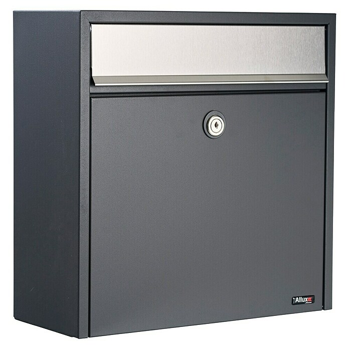 Allux Standbriefkasten 250 (L x B x H: 150 x 360 x 360 mm, Anthrazit, Stahl) | BAUHAUS