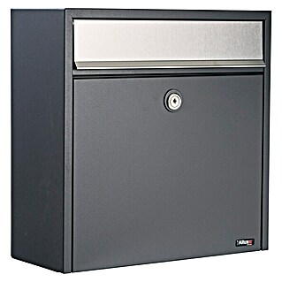 Allux Standbriefkasten 250 (L x B x H: 150 x 360 x 360 mm, Anthrazit, Stahl)