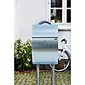 Allux Briefkasten 7000 (L x B x H: 195 x 320 x 510 mm, Silber, Stahl) | BAUHAUS