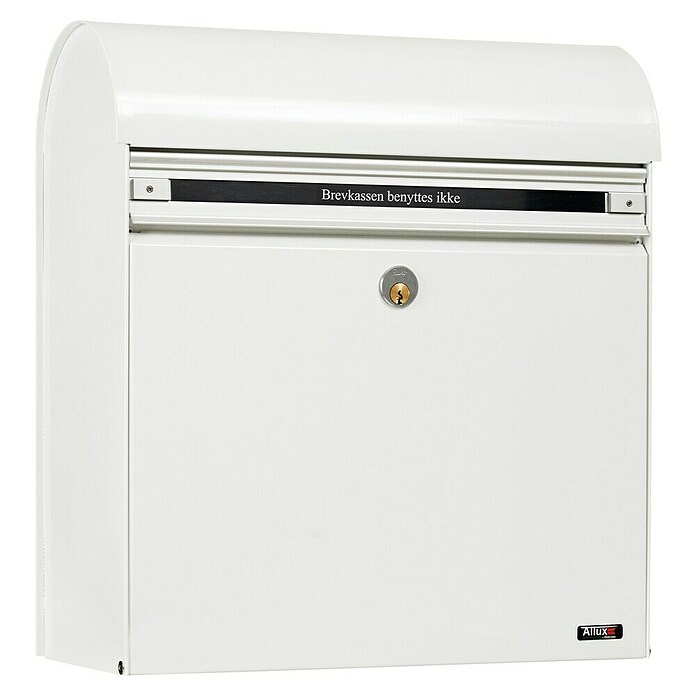 Allux Briefkasten KS200 (L x B x H: 170 x 400 x 445 mm, Weiß, Stahl, Namensschild) | BAUHAUS