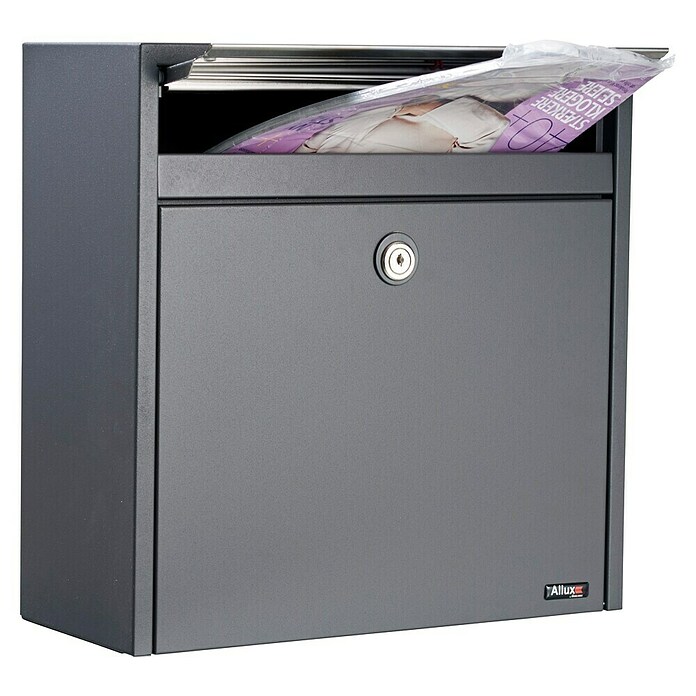Allux Standbriefkasten 250 (L x B x H: 150 x 360 x 360 mm, Anthrazit, Stahl) | BAUHAUS
