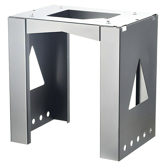 Allux Briefkastenständer Mountingfoot 8002 (L x B x H: 225 x 380 x 400 mm, Silber, Stahl) | BAUHAUS