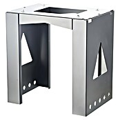 Allux Briefkastenständer Mountingfoot 8002 (L x B x H: 225 x 380 x 400 mm, Silber, Stahl) | BAUHAUS