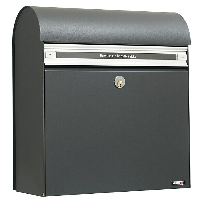 Allux Standbriefkasten KS200 (L x B x H: 170 x 400 x 445 mm, Anthrazit, Stahl, Namensschild) | BAUHAUS