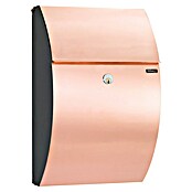 Allux Standbriefkasten 7000 (L x B x H: 195 x 320 x 510 mm, Kupfer / Schwarz, Stahl) | BAUHAUS