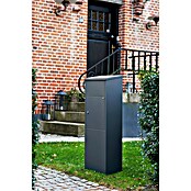 Allux Paketbox 600 (L x B x H: 230 x 380 x 1 050 mm, Anthrazit, Stahl, Paketfach, Zylinderschloss) | BAUHAUS