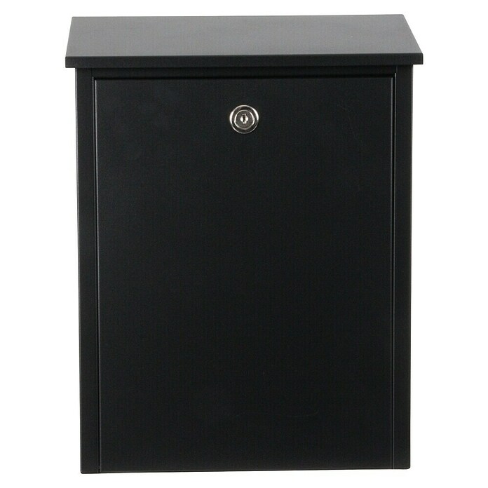 Allux Briefkasten 200 (L x B x H: 140 x 280 x 390 mm, Schwarz, Stahl) | BAUHAUS