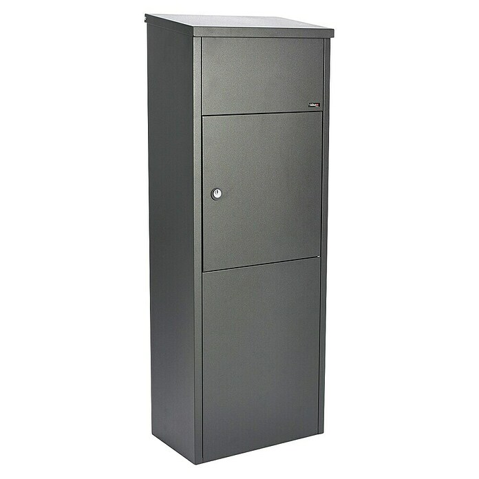 Allux Paketbox 600 (L x B x H: 230 x 380 x 1 050 mm, Anthrazit, Stahl, Paketfach, Zylinderschloss) | BAUHAUS
