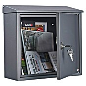 Allux Standbriefkasten 400 (L x B x H: 15 x 360 x 355 mm, Anthrazit, Stahl) | BAUHAUS