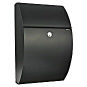 Allux Standbriefkasten 7000 (L x B x H: 195 x 320 x 510 mm, Schwarz, Stahl) | BAUHAUS