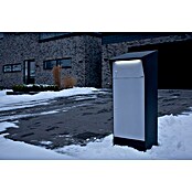 Allux Paketbox Björn mit LED (L x B x H: 365 x 400 x 1 100 mm, Schwarz / Grau, Stahl, Paketfach) | BAUHAUS