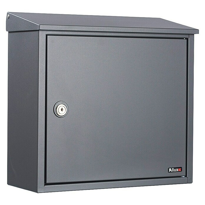 Allux Standbriefkasten 400 (L x B x H: 15 x 360 x 355 mm, Anthrazit, Stahl) | BAUHAUS