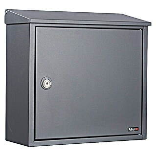 Allux Standbriefkasten 400 (L x B x H: 15 x 360 x 355 mm, Anthrazit, Stahl)