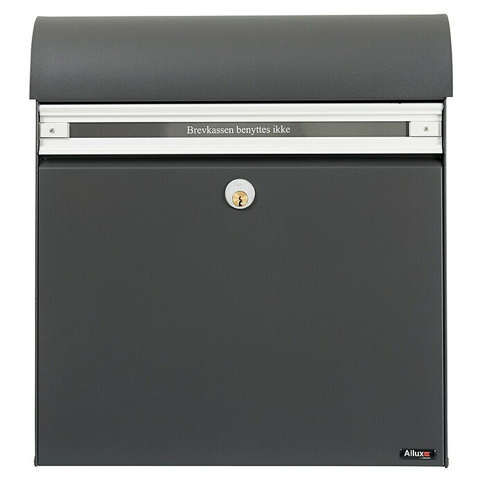 Allux Standbriefkasten KS200 (L x B x H: 170 x 400 x 445 mm, Anthrazit, Stahl, Namensschild) | BAUHAUS