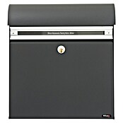 Allux Standbriefkasten KS200 (L x B x H: 170 x 400 x 445 mm, Anthrazit, Stahl, Namensschild) | BAUHAUS