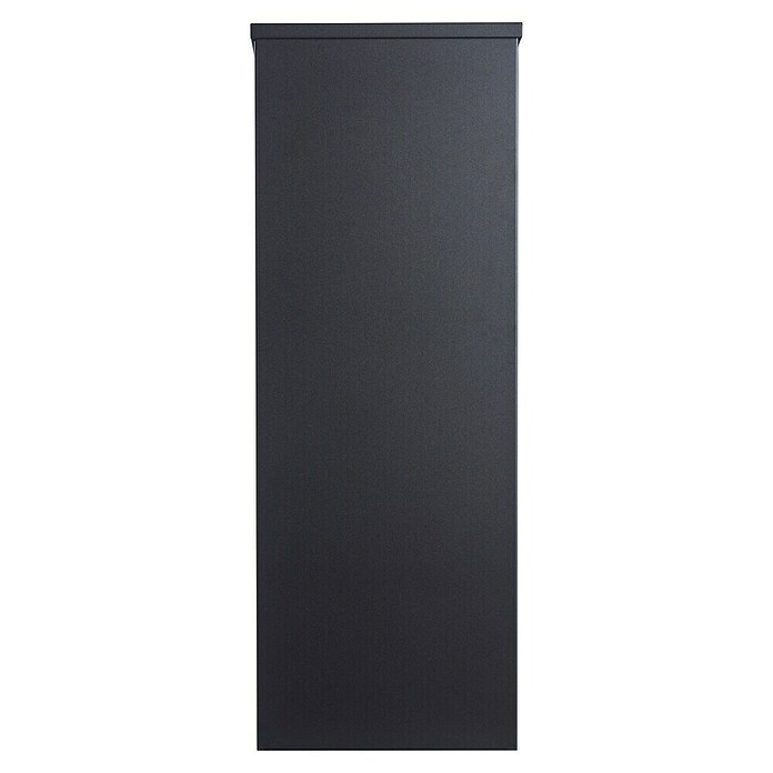 Allux Paketbox 600 (L x B x H: 230 x 380 x 1 050 mm, Schwarz, Stahl, Paketfach) | BAUHAUS