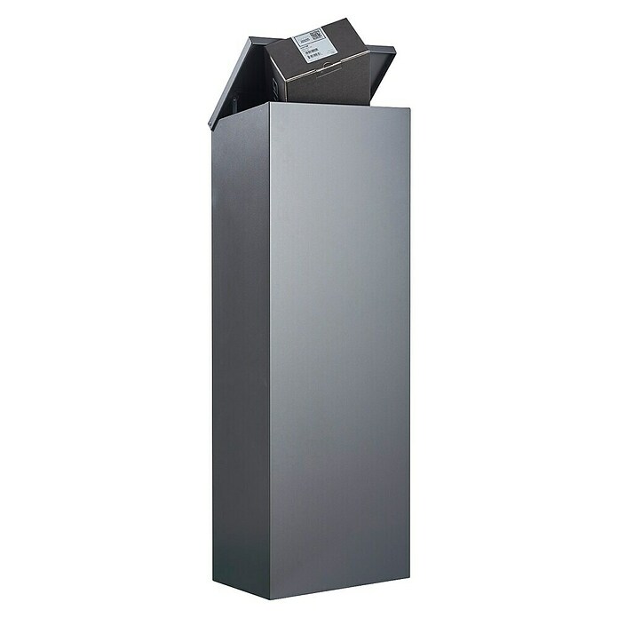 Allux Paketbox 600 (L x B x H: 230 x 380 x 1 050 mm, Anthrazit, Stahl, Paketfach) | BAUHAUS