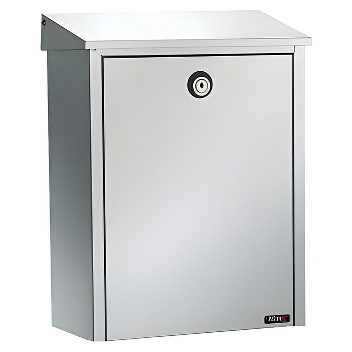 Allux Standbriefkasten 250 (L x B x H: 140 x 280 x 390 mm, Silber, Stahl) | BAUHAUS