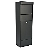 Allux Paketbox Grundform (L x B x H: 28 x 345 x 110 mm, Schwarz, Stahl, Paketfach) | BAUHAUS