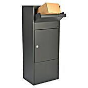 Allux Paketbox 800 (L x B x H: 280 x 390 x 980 mm, Anthrazit, Stahl, Paketfach, Entnahme: Vorne) | BAUHAUS