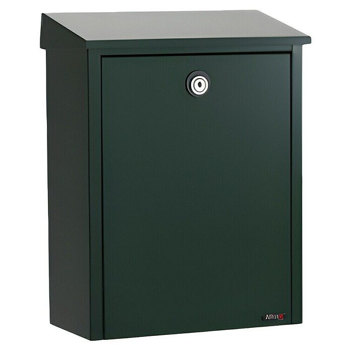 Allux Standbriefkasten 250 (L x B x H: 140 x 280 x 390 mm, Grün, Stahl) | BAUHAUS