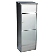 Allux Paketbox 600 (L x B x H: 230 x 380 x 1 050 mm, Silber, Stahl, Paketfach, Sicherheitsschloss) | BAUHAUS