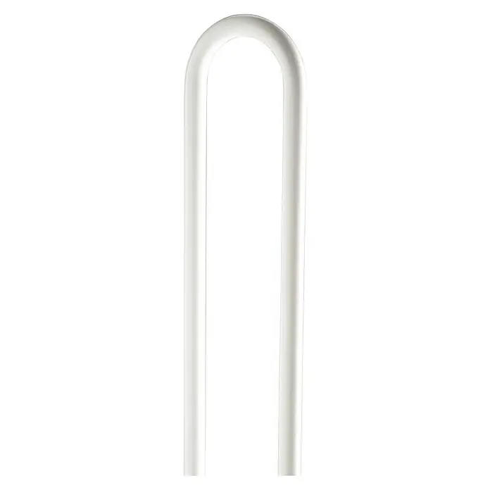 Allux Briefkastenständer Stand 1007 - curved stand - Höhe: 1.770 mm, Weiß, Stahl - Haltegriff für Badezimmer oder Toilette aus weißem Metall für mehr Sicherheit und Komfort im Bad.\n